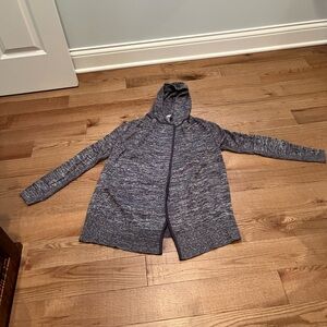 Lululemon Athletica Gray Hooded Cardigan